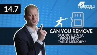 14.7. Can you remove source data from pivot table memory? | Excel pivot tables COURSE