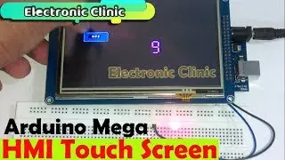 Arduino Mega HMI touch screen 7 inch TFT LCD based Load controlling and display Seconds Basics