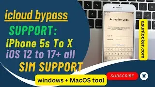 iHello HFZ iCloud Bypass iPhone 5s To X iOS 17 support - iCloud bypass sim support