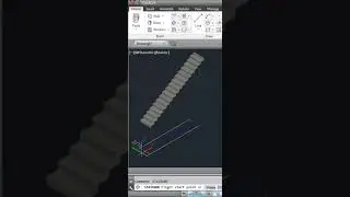 Staircase in Architecture AutoCAD