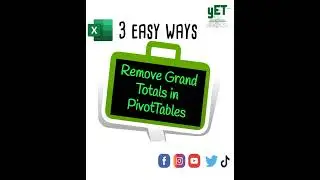 Remove PivotTable Grand Totals 