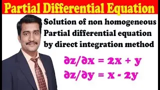 PDE example solved step by step and explained in Hindi