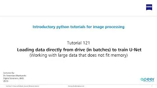 Tutorial 121 - Loading data directly from drive to train U-Net for semantic segmentation