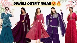 Diwali Outfit Ideas 2024💥/ Diwali Outfits From Myntra/ Diwali Outfit Haul/ Diwali Dress For Women