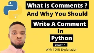 python tutorial for beginners #4  -  comment in python [What is comment in python]