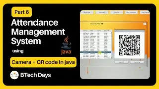 6. Attendance Management System using Camera, QR Code in Java - Generate Qr(JFrame, Mysql, Netbeans)