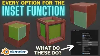 Every option for the Inset function in Blender