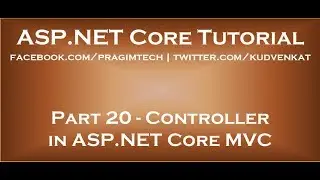 Controller in ASP NET Core MVC