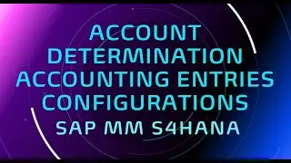 ACCOUNT DETERMINATION SAP MM | valuation and account assignments in sap mm | create valuation class