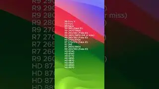 list vga card amd still support mac os 