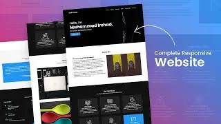 Build a Complete Responsive Personal Portfolio Website using Html CSS & Javascript from Scratch