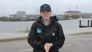 Gulfport, MS Feeling Impact of Stronger Winds as Hurricane Francine Moves In