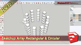 Sketchup How To Array Rectangular And Circular