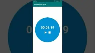 How to Create Stop Watch in Android Studio | StopWatch | Android Coding