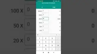 Cash Counter Calculator App with Cash detail History | Money Counter Calculator #Shorts