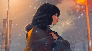 Heavy snow | Procreate Timelapse