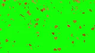 Falling Hearts | 4K Green Screen Background Video | Free Download