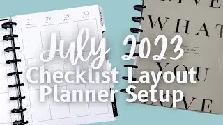 How I’ll Be Using My July 2023 Social Media Planner [Checklist Layout | Happy Planner Setup]