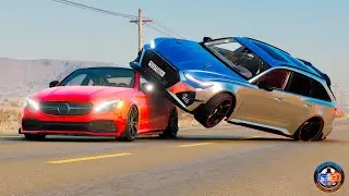 Side Collisions of Cars #34 - BeamNG.drive CRAZY DRIVERS