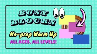 🪤What’s beneath the BUSY BLOCKS? ESL Warm Up Activity for all LEVELS! NO-PREP