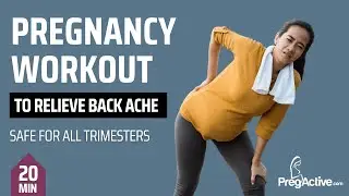 The BEST Pregnancy Back Pain Workout for Moms-to-Be!!