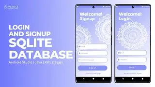Login and Signup using SQLite Database in Android Studio | Java