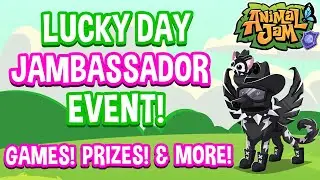 🔴 ANIMAL JAM LUCKY DAY JAMBASSADOR EVENT! | *HUGE PRIZES AJ/AJC* | ITZ BREEZY AJ