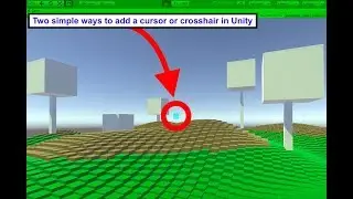 simple Minecraft Voxel terrain in Unity: cursor or crosshair