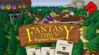 Build & Defend a City Using Cards! | Fantasy Town Regional Manager gameplay