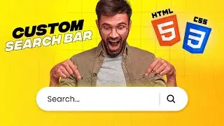 Create a Custom Search Bar in CSS | HTML Input Fields