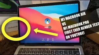 M1 Macbook Pro VS M1 Macbook AIR REAL Render Test + Giveaway competition