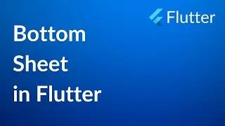 Bottom Sheet in Flutter | INFY TECH