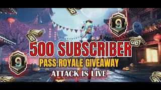 😍ROYALE PASS GIVEAWAY ON 🎯500 SUBS🔴 BGMI LIVE | |