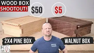 2x4 Box vs Walnut Box - Whats Worth More? Wood Box SHOOTOUT!