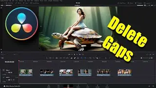 Delete Gaps Between Clips in DaVinci Resolve