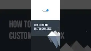 ⚡ Create CSS checkbox #Shorts