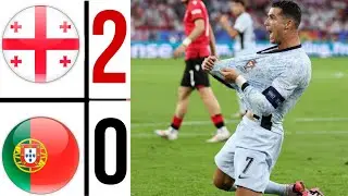 Georgia vs Portugal EURO 2024 || cristiano ronaldo vs Georgia 26/06/2024 🤯🔥