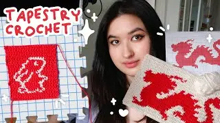 Trying Crochet Tapestry for the First Time ✦ Part 1