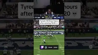 Tyreek was really on Madden right after blowing out the Broncos 🤣
