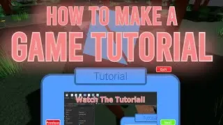 How To MAKE A GAME TUTORIAL In Roblox Studio