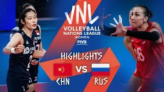 CHN vs. RUS - Highlights Week 5 | Womens VNL 2021