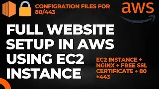 Create a a full website in AWS using the ec2 instance + Nginx + letsencrypt free ssl certificate.