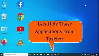 Hide Running Applications From Task Bar | Hide Running Software's From Taskbar 