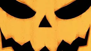 Video footage of 3D pumpkins. Halloween. Decoration for the holiday of fear.