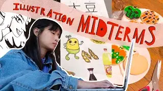 a realistic midterms week as an illustration senior