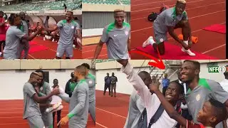 Jubilation as Osimhen Finally Return Back to Nigeria to Join the Super Eagles after Galatasaray Deal