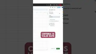Create a date picker in #googlesheets 📆! #googlesheetstutorial #googlesheetstips