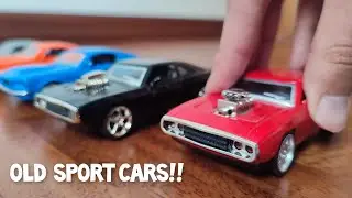 Old Sport Toy Cars Pull Back