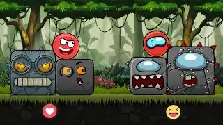 Red Ball 4 x Among Us | Impostor  Ball Vs 5 Among Us Boss