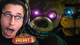 FNAF Newbie REACTS to THE FIVE NIGHTS AT FREDDY'S Official Movie Trailer!